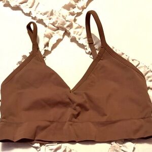 SPANX Chestnut Brown NWOT Wireless Bralette Size L/G/G